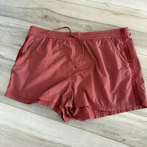 ATHLETA Expedition SHORTS Women’s ETRUSCAN RED Pockets Pull-on Size 12